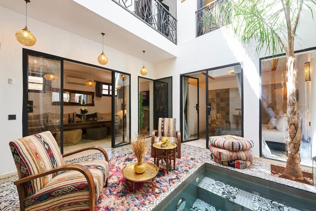 Riad Miloud En Exclusivite 10 P Au Coeur De La Medina Marrakesch Exterior foto
